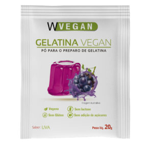 Gelatina Vegan 20g Sabor Uva WVegan