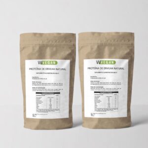 Proteina Isolada de Ervilha 1Kg Sem Sabor Embalagem Refil WVegan Pea Protein