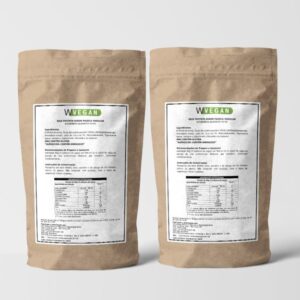 Combo Massa Muscular - 1 Creatina 220g + 1 Proteina Vegetal 1kg Refil Whey Vegan WVegan