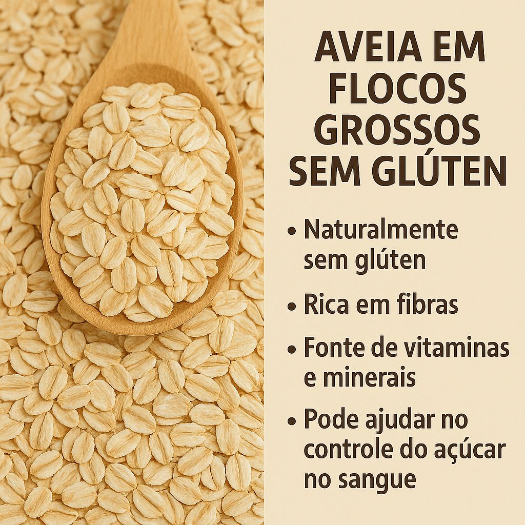 Aveia em flocos 500g Embalagem Refil